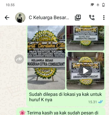 Pengiriman Papan Bunga Duka Tanjung Duren Utara